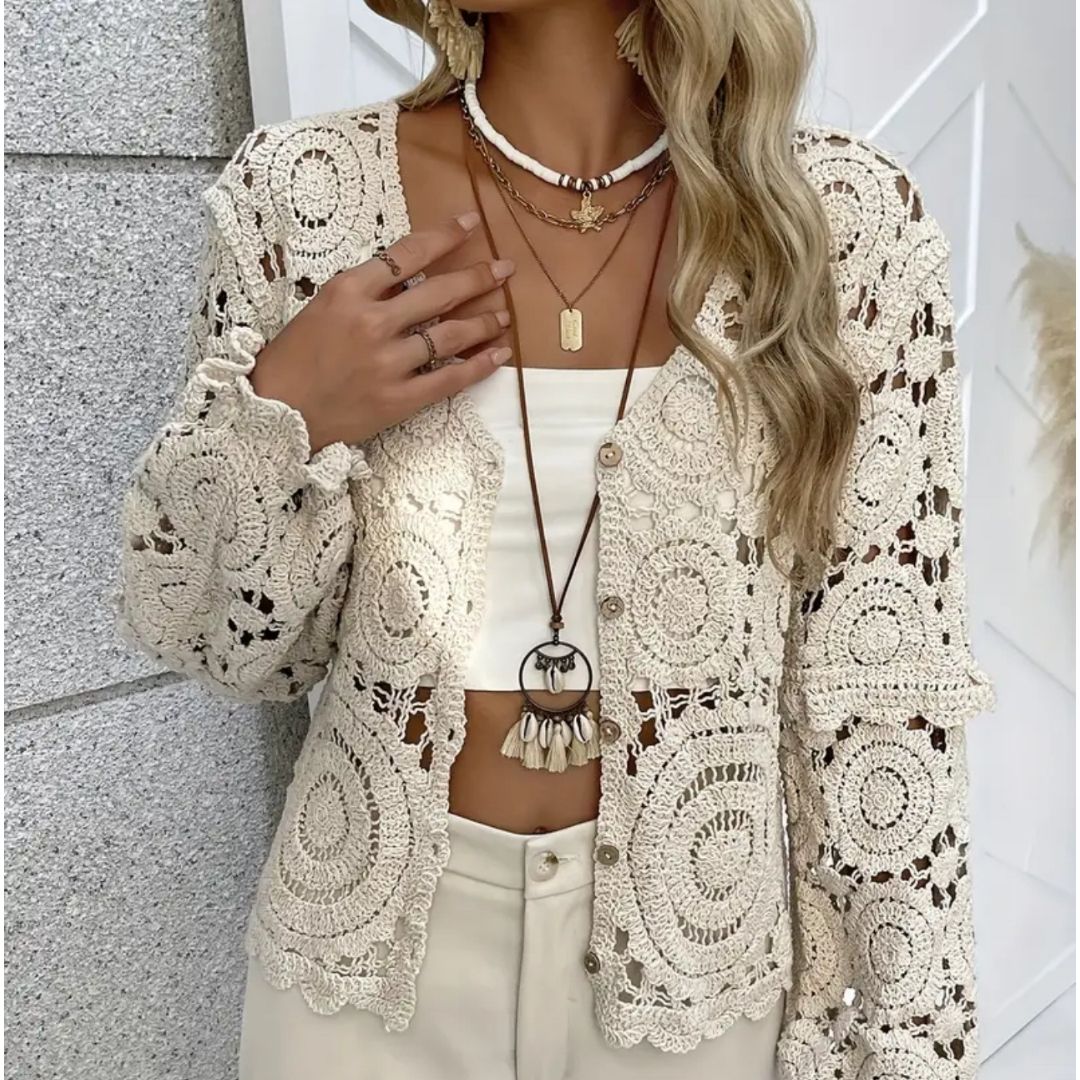 Evening Stroll Crochet Jacket