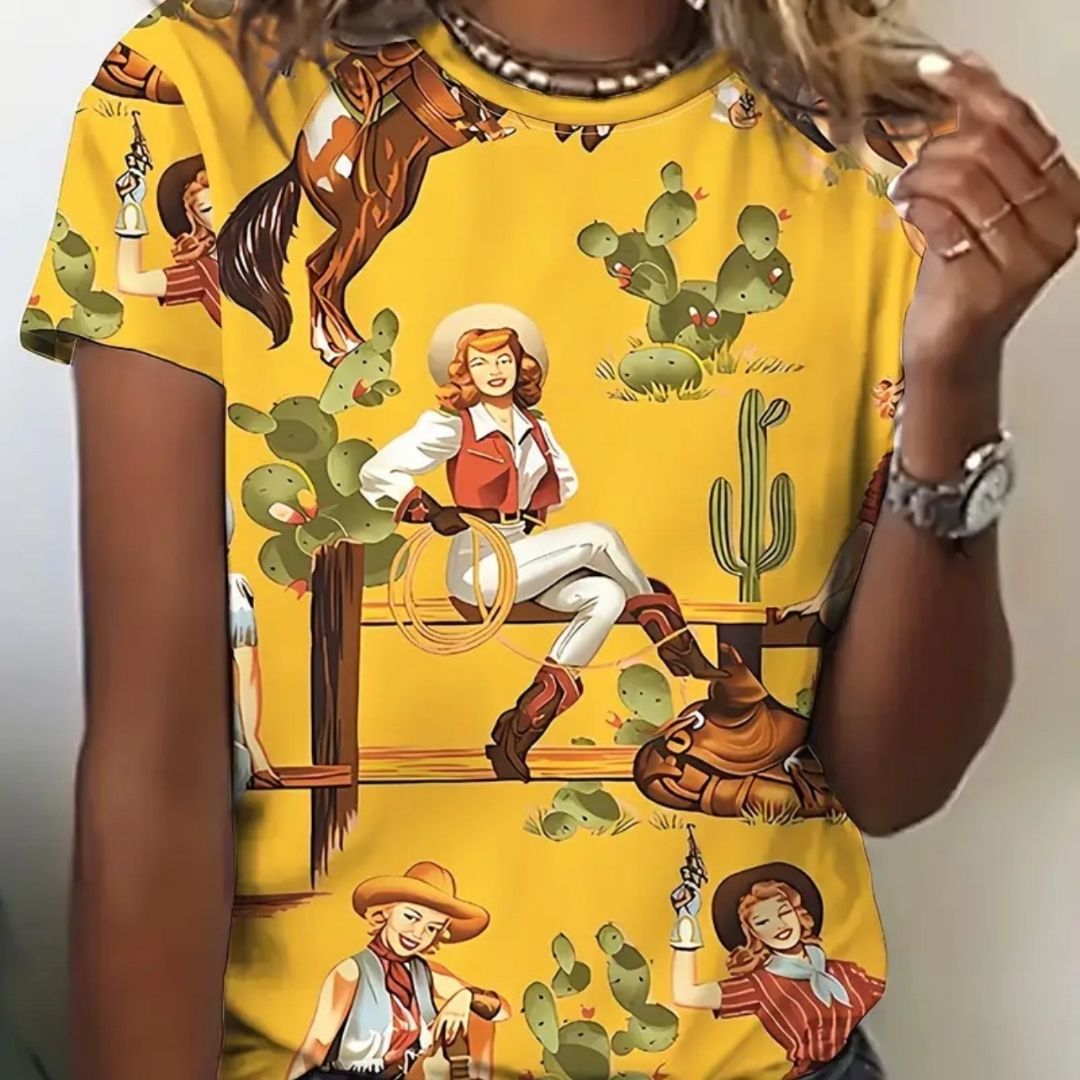 Hey Girl Vintage Cowgirl Blouse