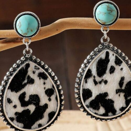 Painted Cowgril Earrings
